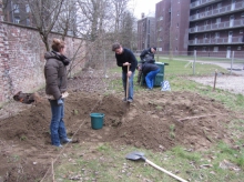 moestuin - eerste werkdag 23 feb 2013